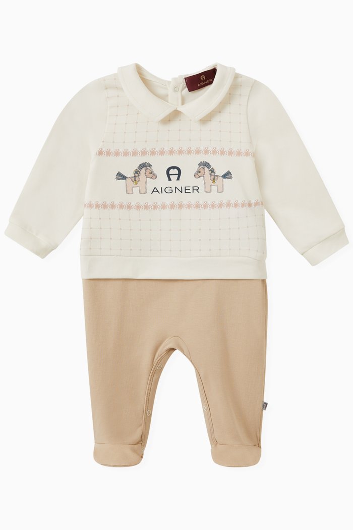 

Horse Logo Overall in Stretch Cotton, Neutral