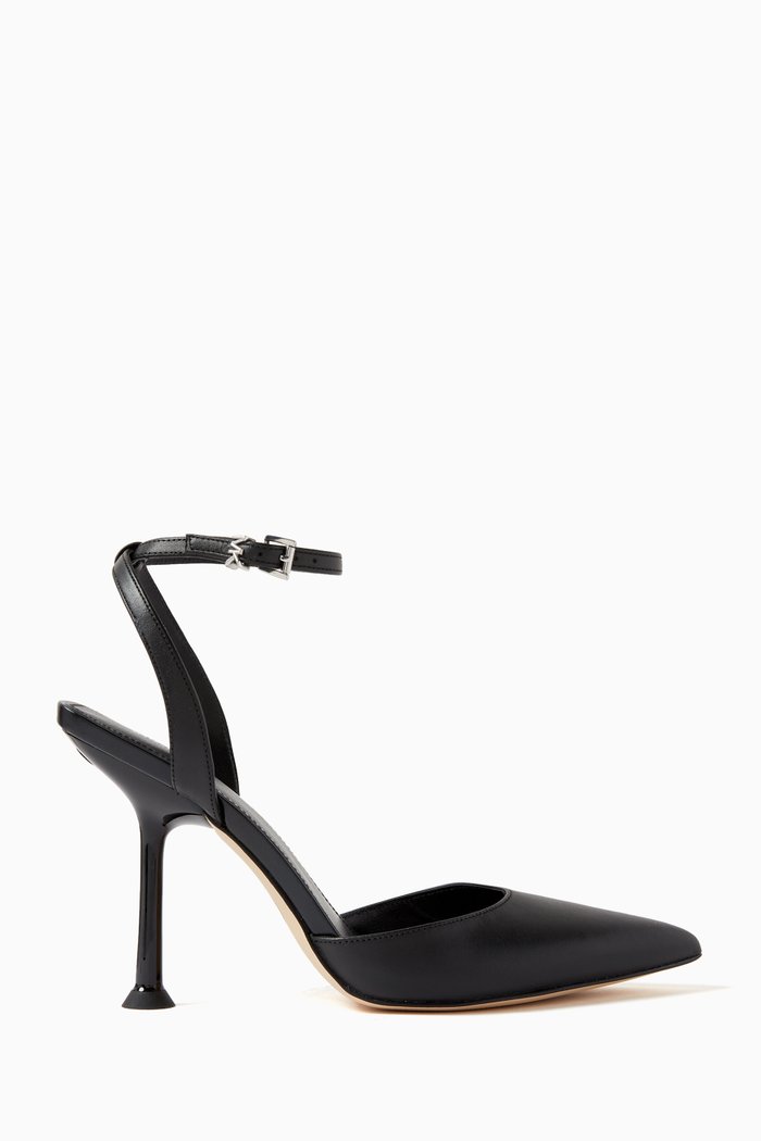 

Imani 100 Sandals in Leather, Black