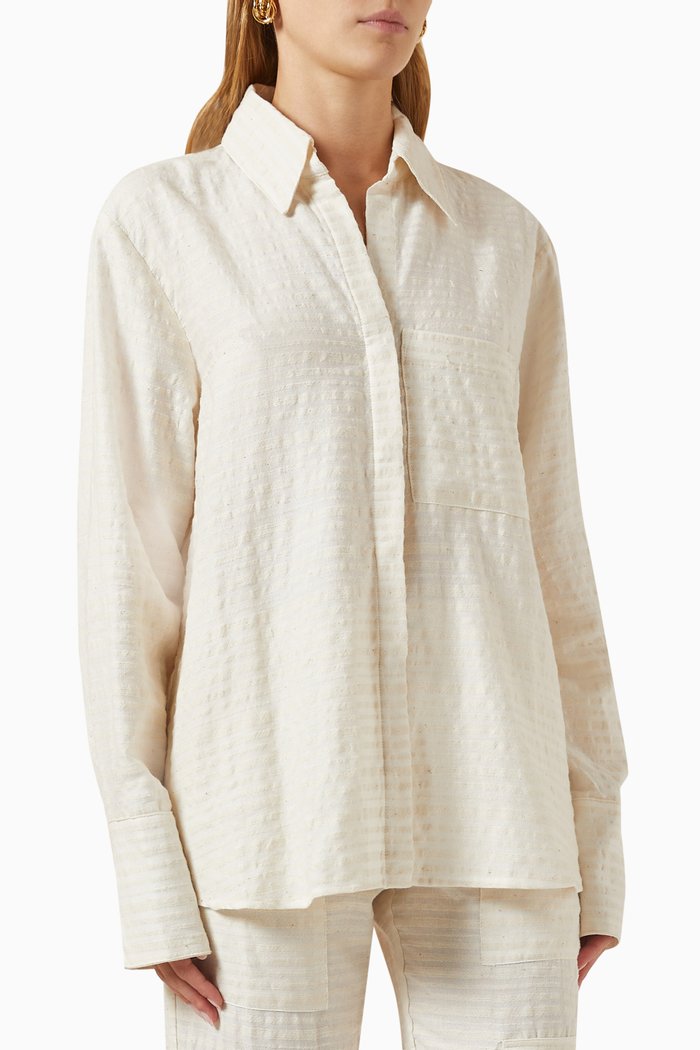 

Maribel Shirt in Cotton-blend, Neutral