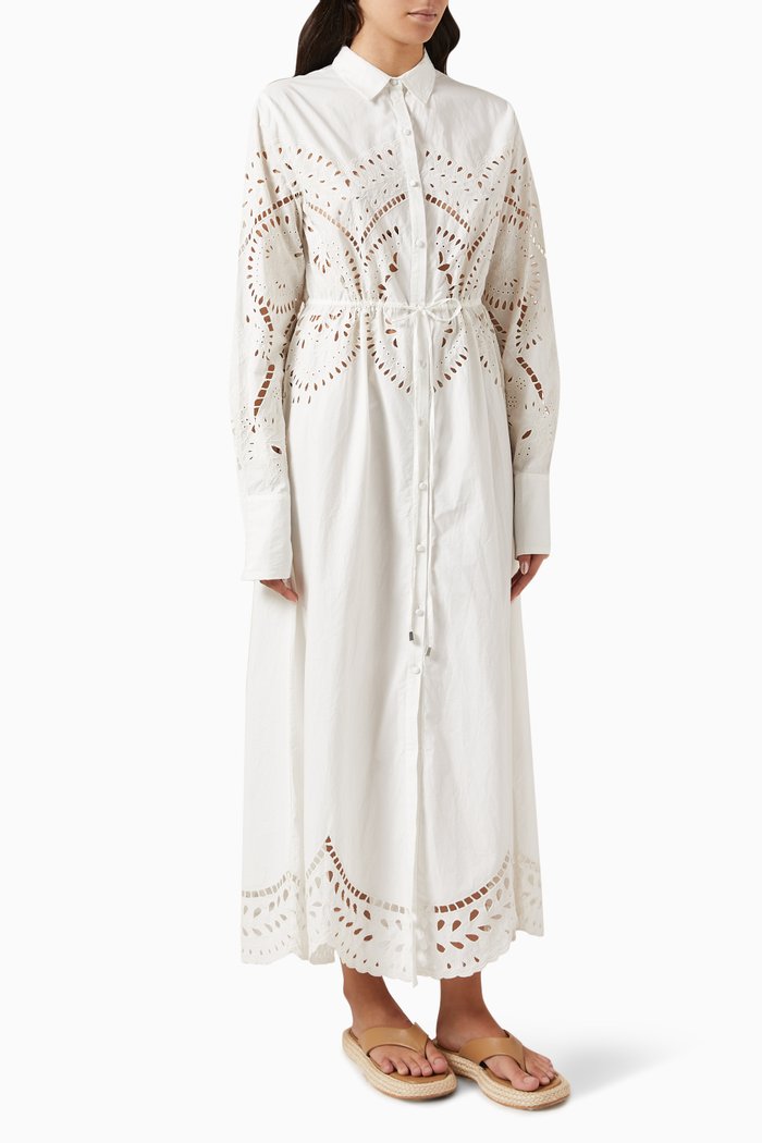 

Aisha Maxi Dress in Cotton, Neutral