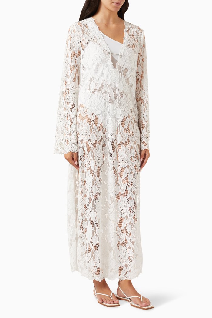 

Reet Kaftan in Lace, Neutral
