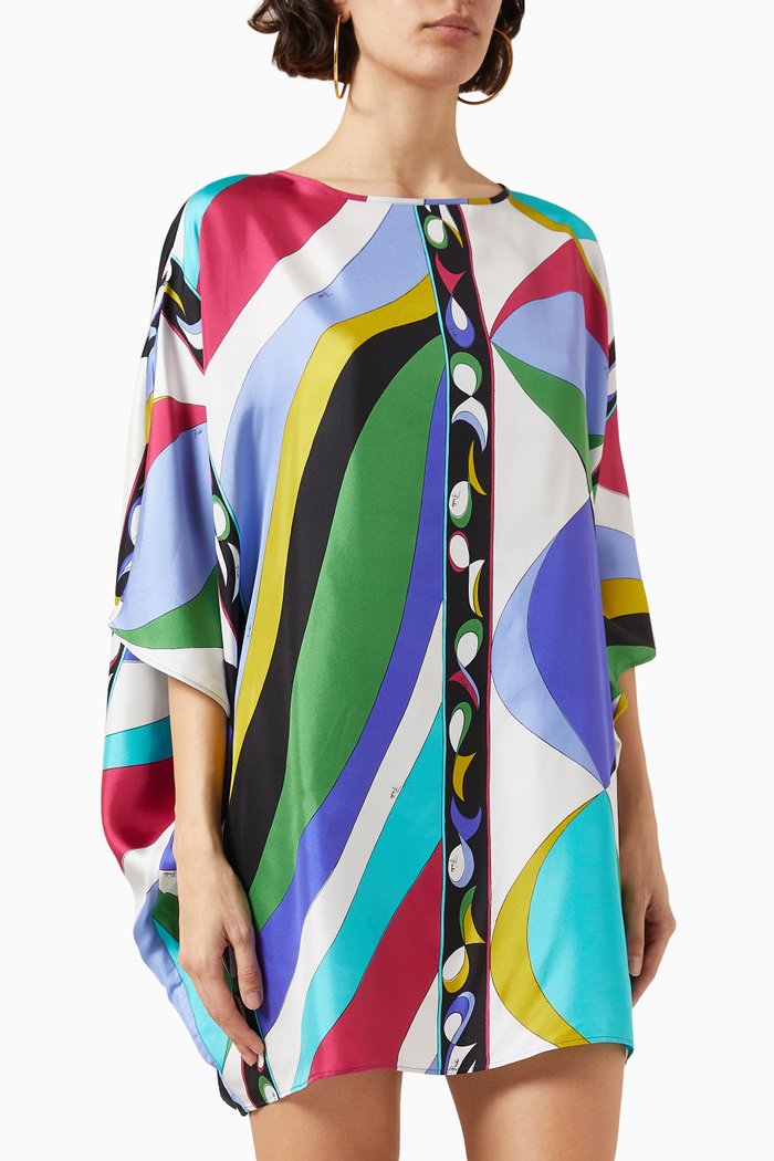 

Printed Dress in Twill, Multicolour