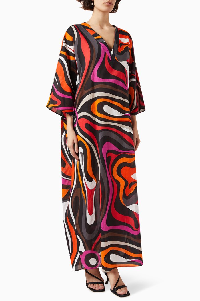 

Marmo Kaftan in Muslin, Multicolour