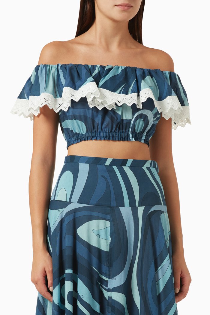 

Marmo Top in Muslin, Blue