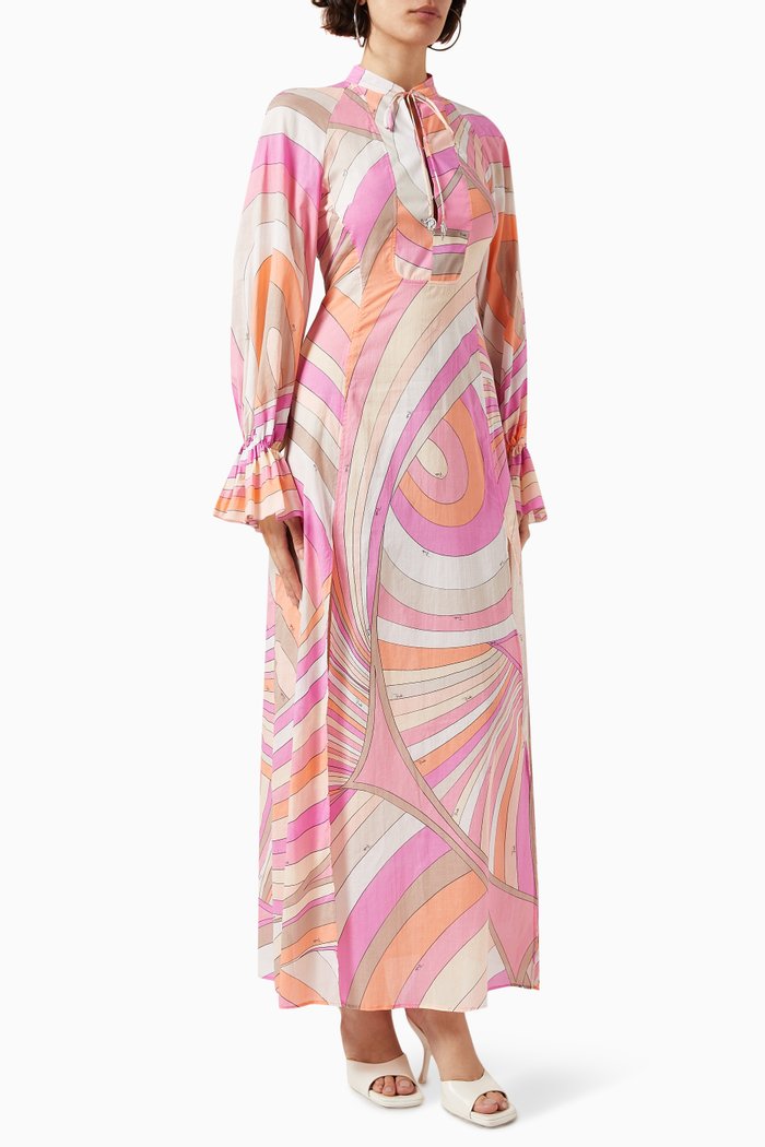 

Printed Dress in Muslin, Pink