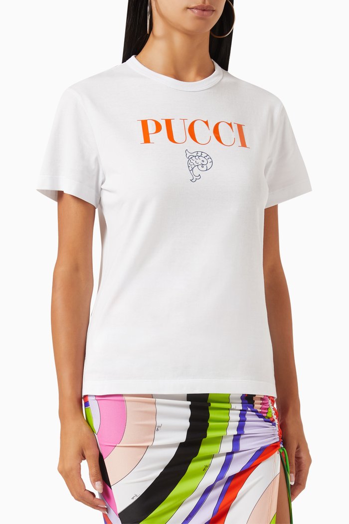 

Logo T-shirt in Jersey, White