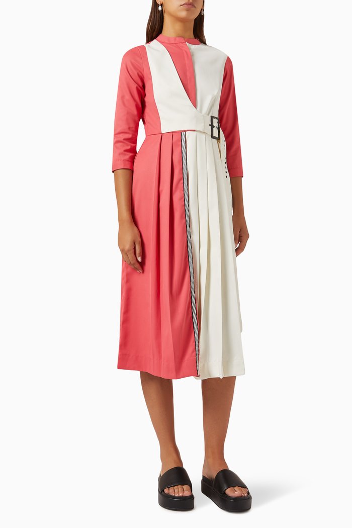 

Mia Shirt Dress in Terry-rayon, Red