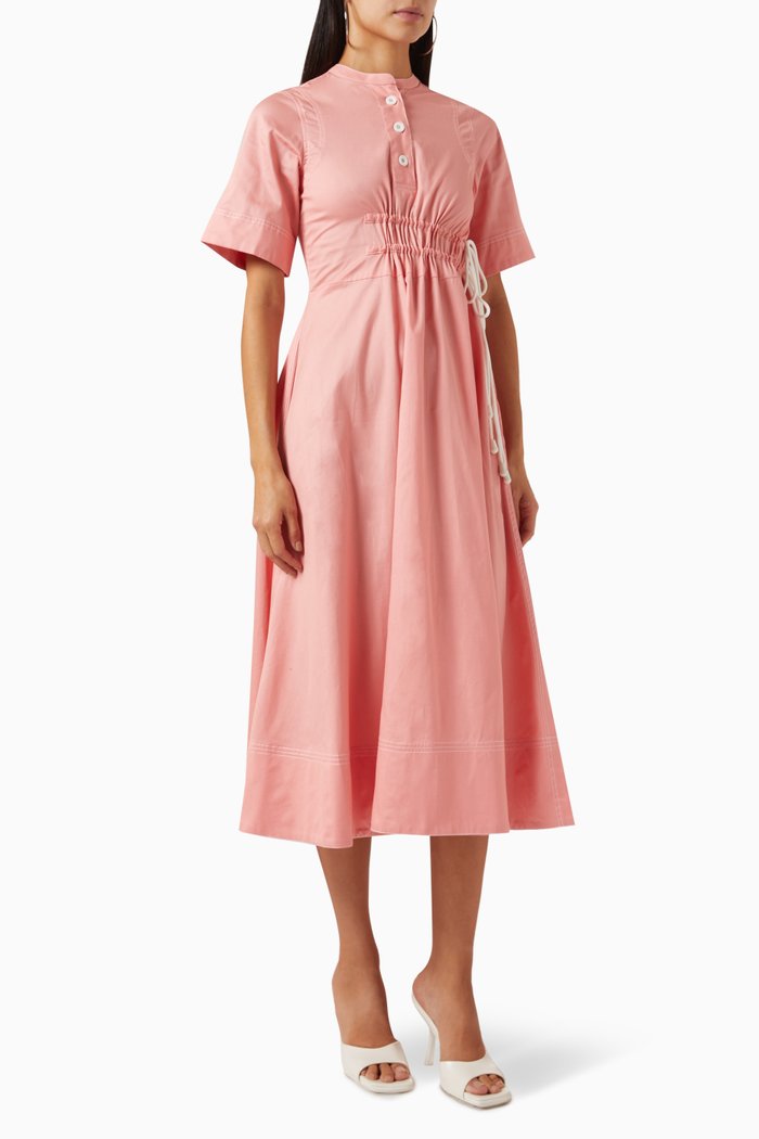 

Greta Shirt Dress in Cotton-poplin, Pink