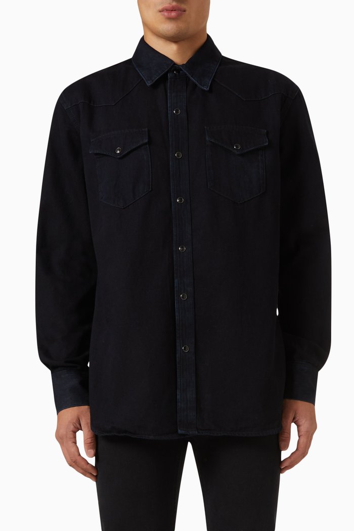 

Karty Overshirt in Denim, Blue