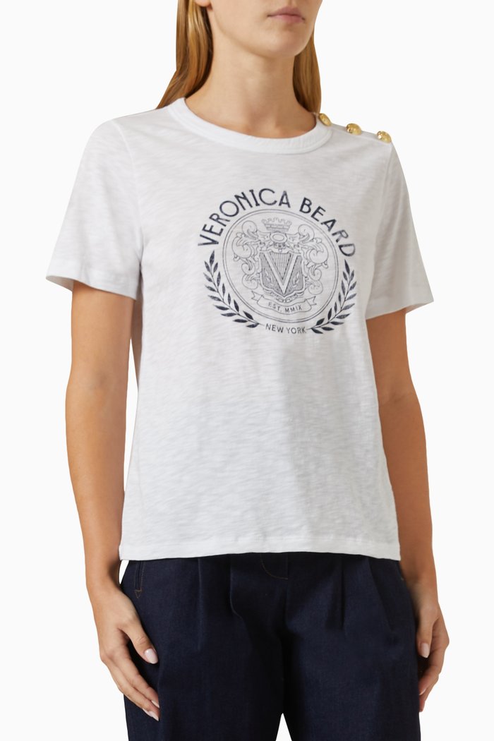 

Carla Graphic T-Shirt in Cotton, Multicolour