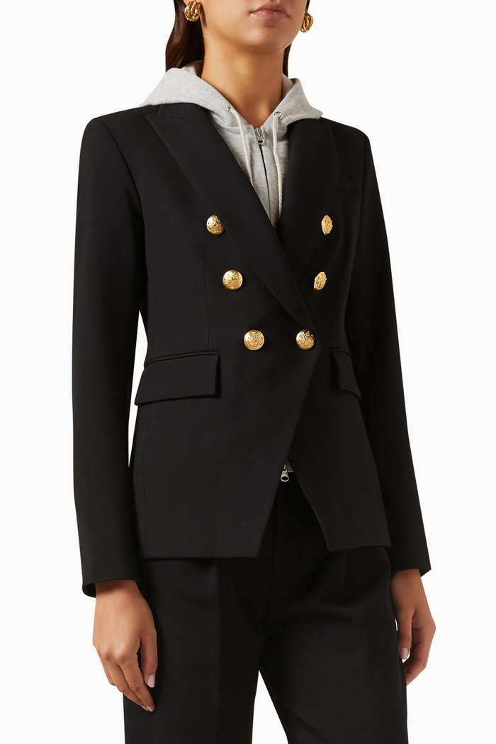 

Miller Dickey Jacket in Crepe, Black