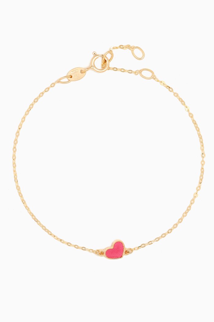 Ara Heart Bracelet in 18kt Yellow Gold