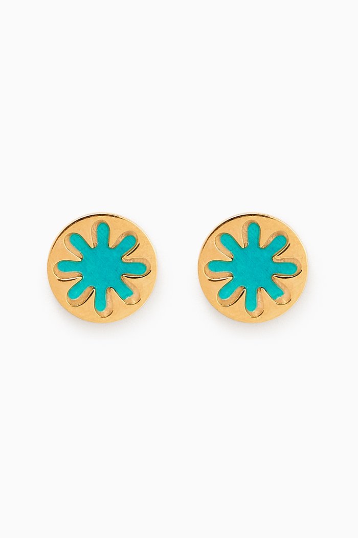 

Ara Flower Earrings in 18kt Yellow Gold