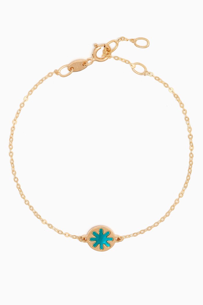 

Ara Flower Bracelet in 18k Yellow Gold