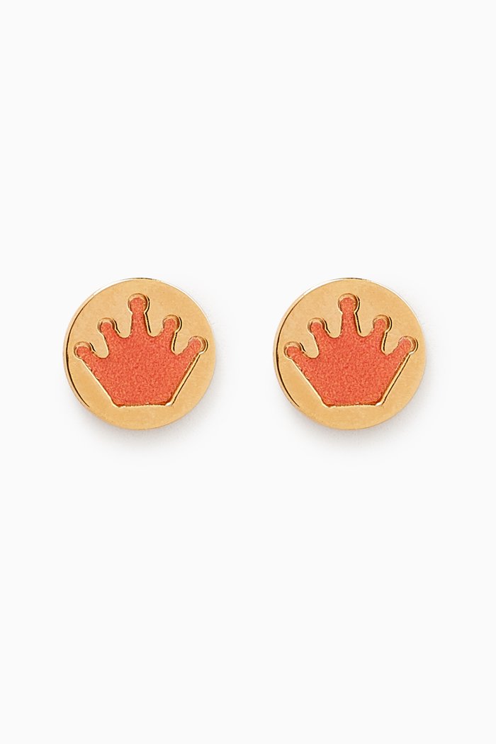 

Ara Crown Earrings in 18kt Yellow Gold