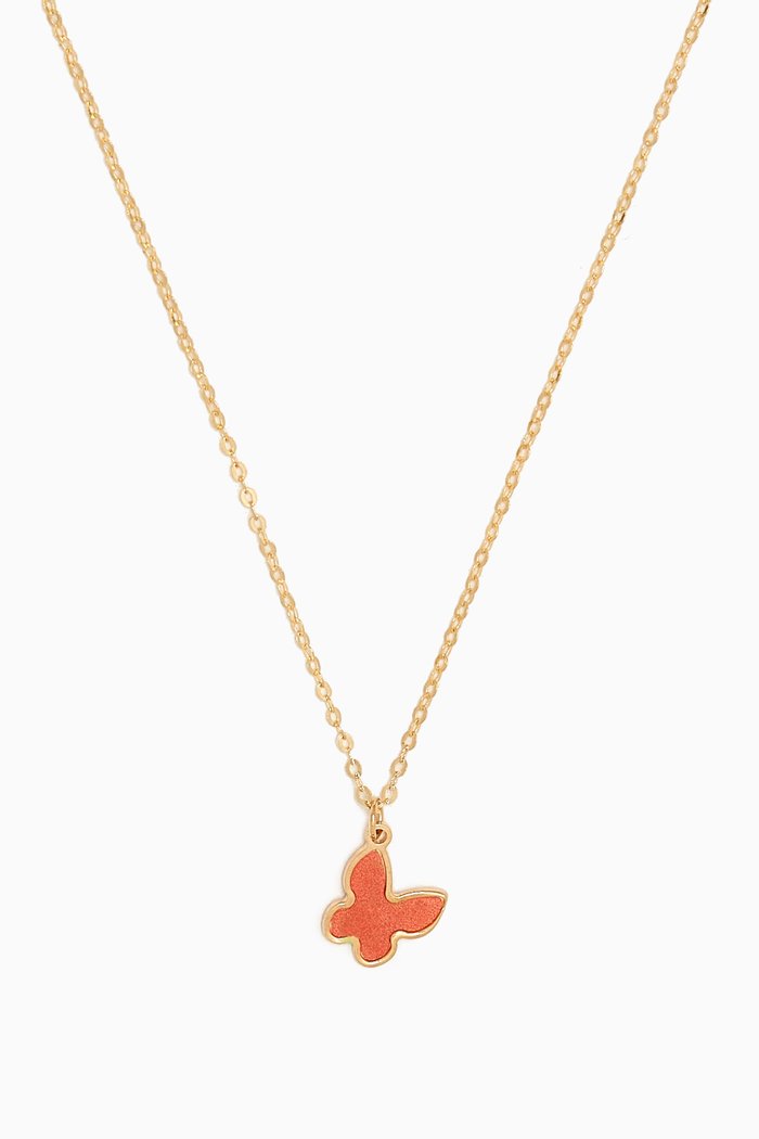 

Ara Butterfly Necklace in 18k Gold, Yellow