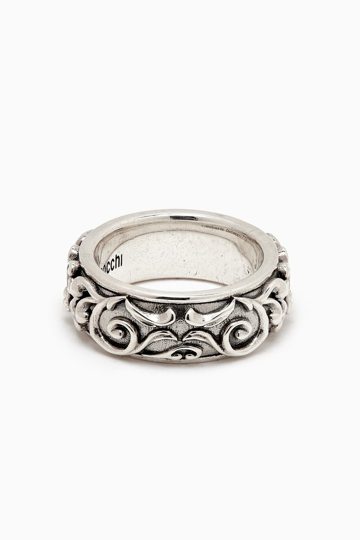 

Large Arabesque Band Ring in Sterling Silver