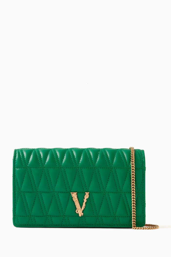 

Virtus Clutch in Leather, Multicolour