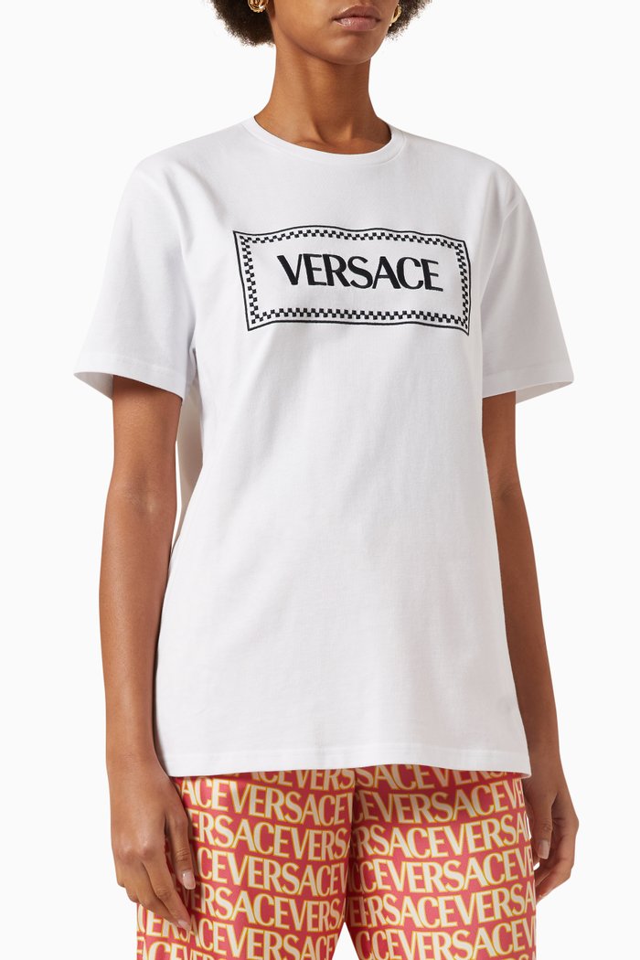 

Embroidered Logo T-shirt in Cotton-jersey, Multicolour