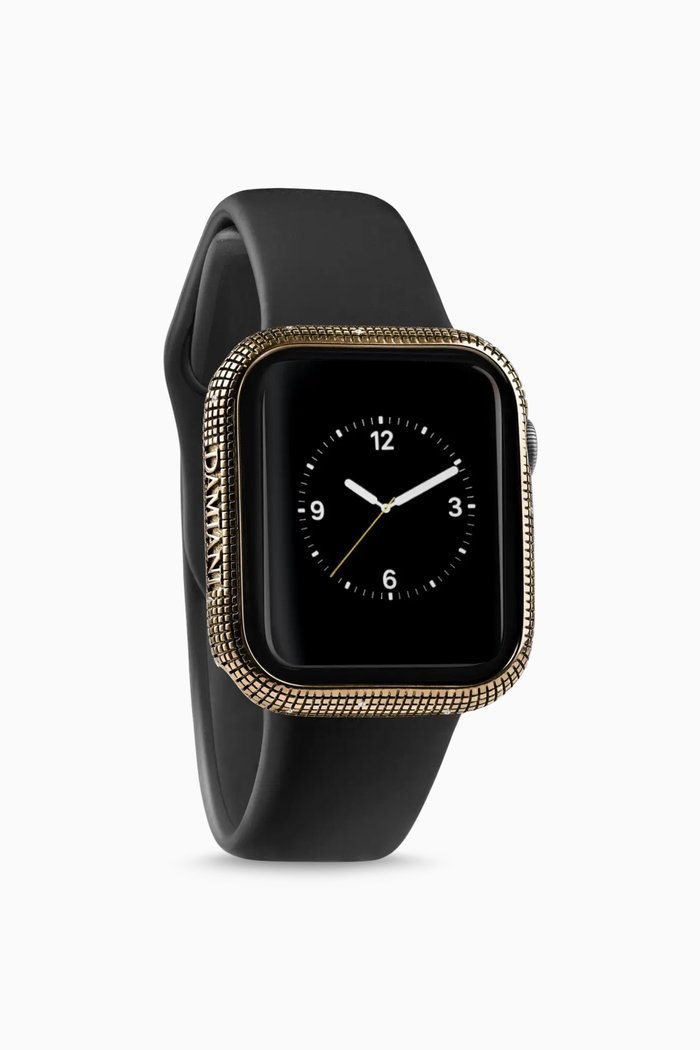 

Metropolian Cover DAMIANI™ with Diamond Pavé in Techno Gold Titanium compatible with the Apple Watch™*, 45mm, Metallic