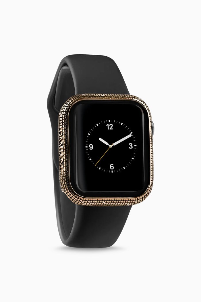 

Metropolian Cover DAMIANI™ with Diamond Pavé in Techno-Gold Titanium compatible with the Apple Watch™*, 41mm, Metallic