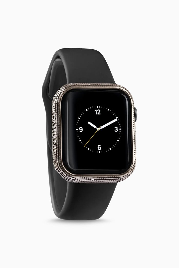 

Metropolian Cover DAMIANI™ with Diamond Pavé in Black Titanium compatible with the Apple Watch™*, 45mm