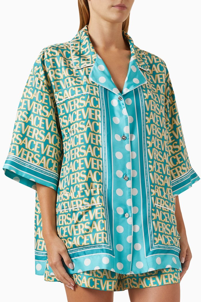 

Versace Allover Shirt in Silk, Multicolour