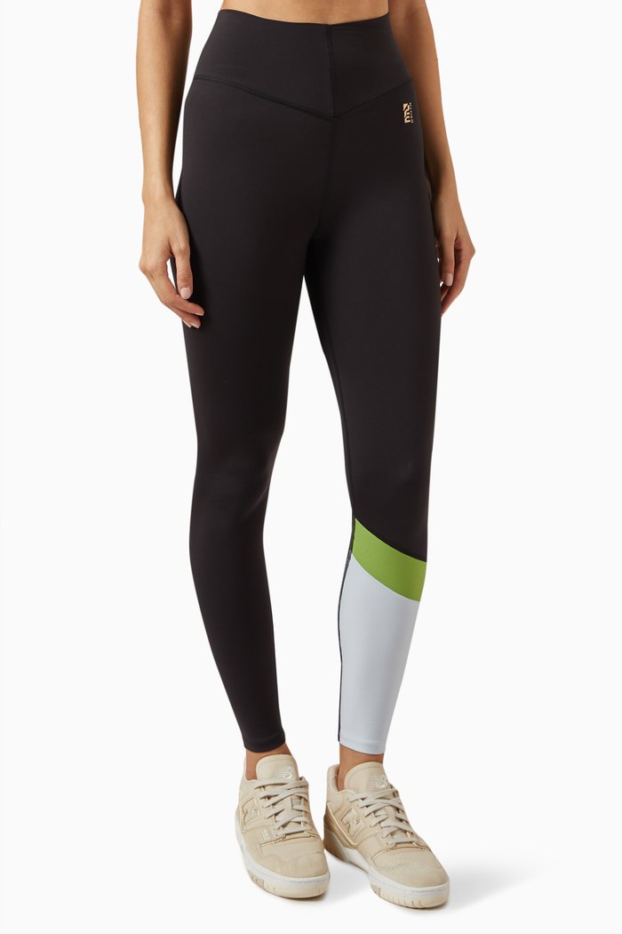 

Sprint Time Leggings in Stretch Technical Fabric, Black
