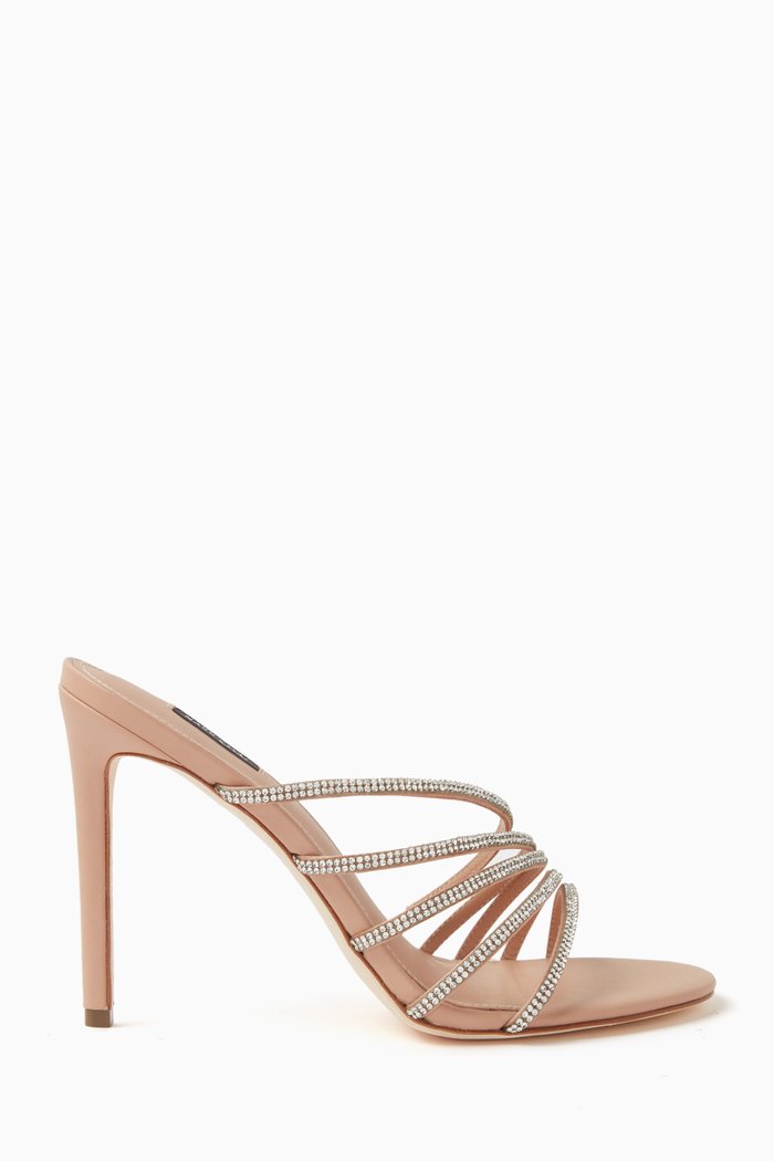 

Julia 100 Sandals in Satin, Neutral