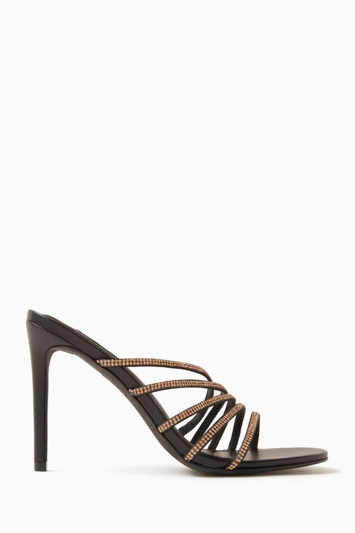 

Julia 100 Sandals in Satin, Black