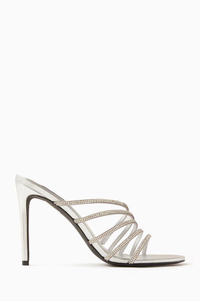 

Julia 100 Sandals in Satin, Silver