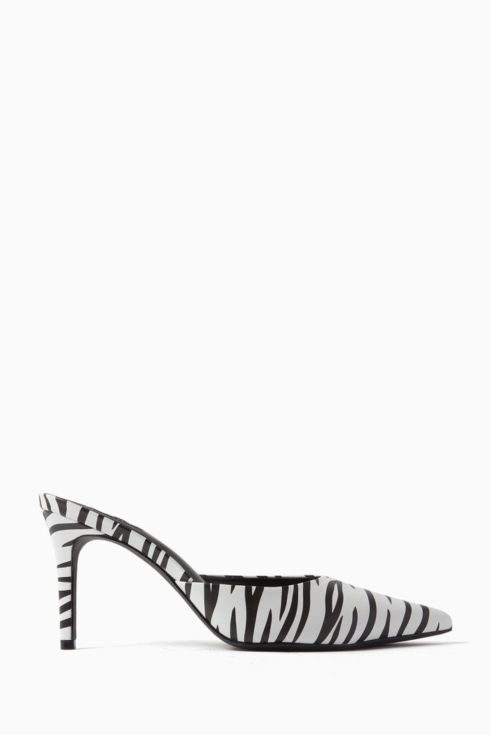 

Reese 80 Zebra-print Mules, Multicolour