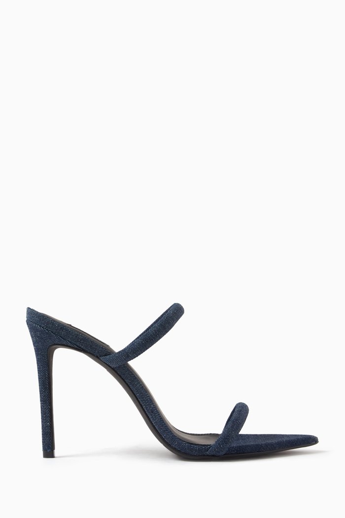

Manila 100 Mule Sandals in Denim, Blue