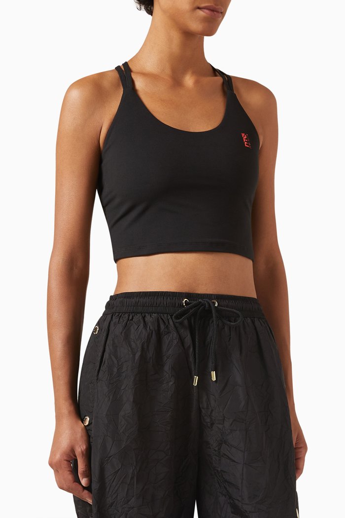 

Block Assist Sports Bra in Nylon Blend, Black
