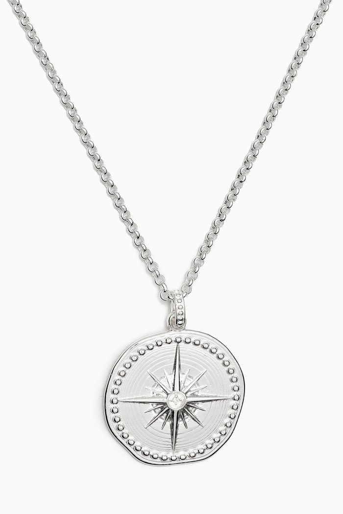 

Diamond True North Necklace in Sterling Silver
