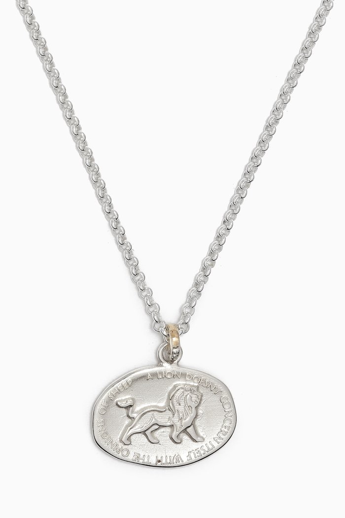 

Lion Talisman Necklace in Sterling Silver
