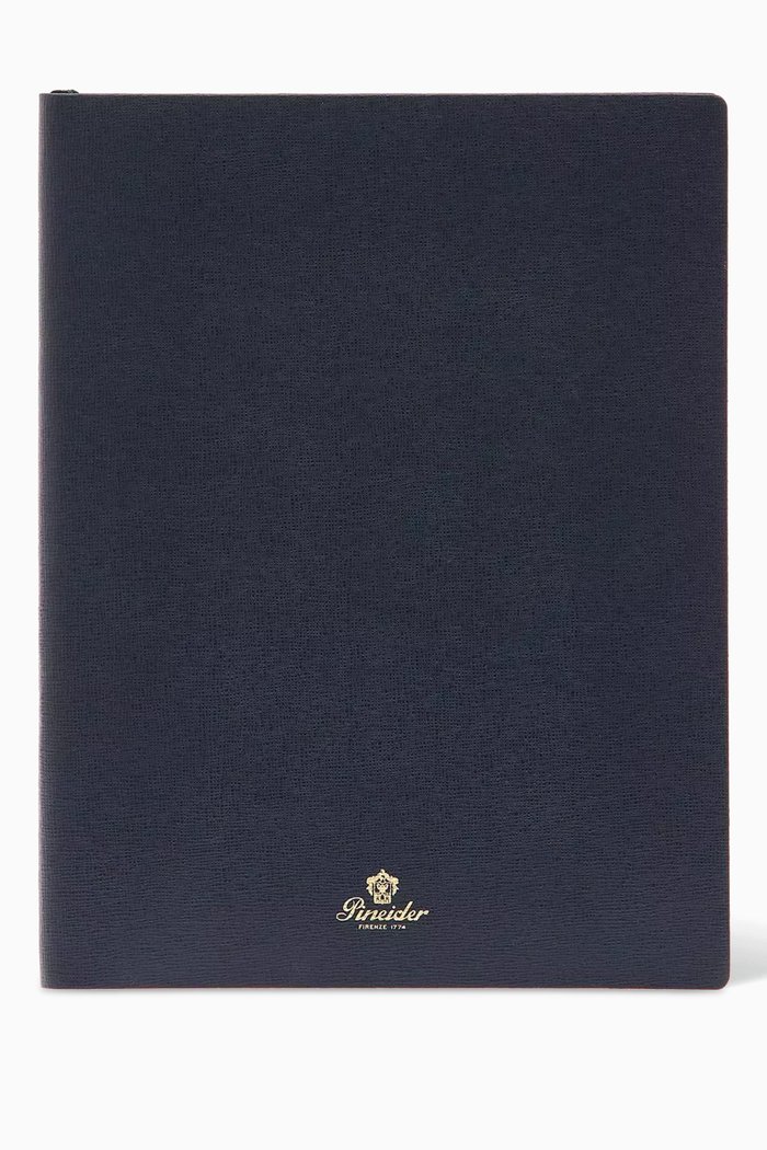 Large Lined Milano Notebook, Blue