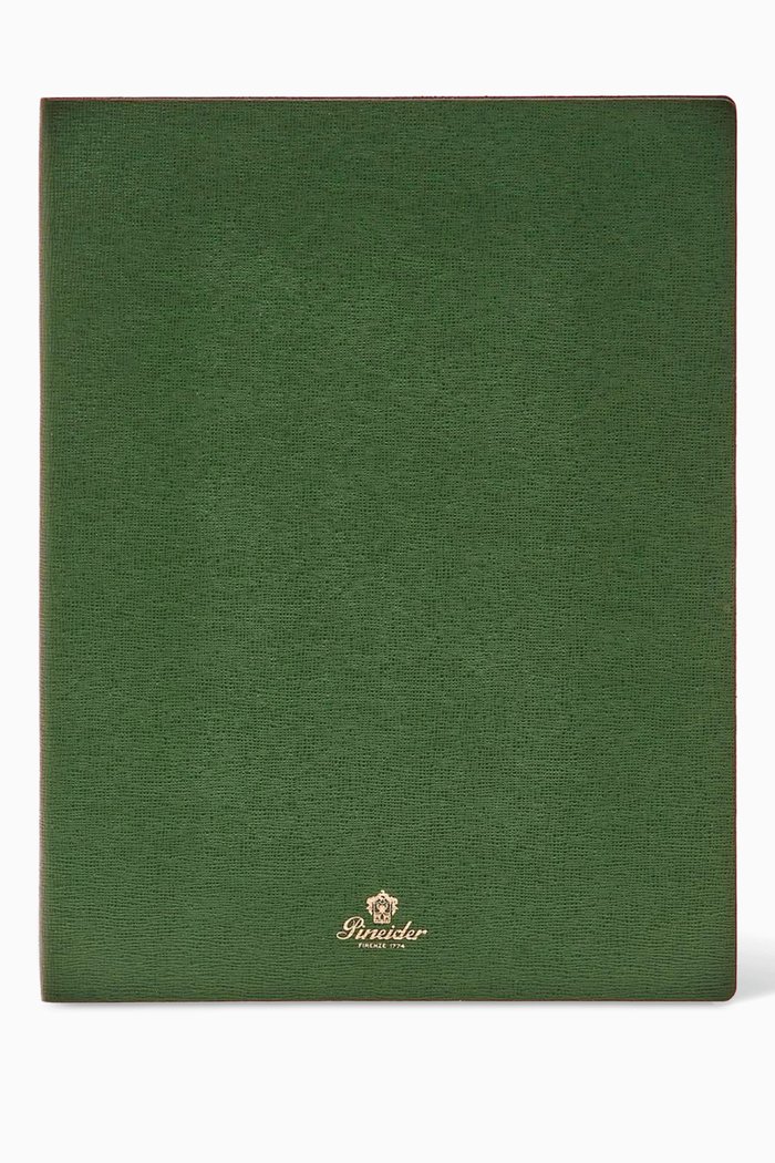 

Large Lined Milano Notebook, Green