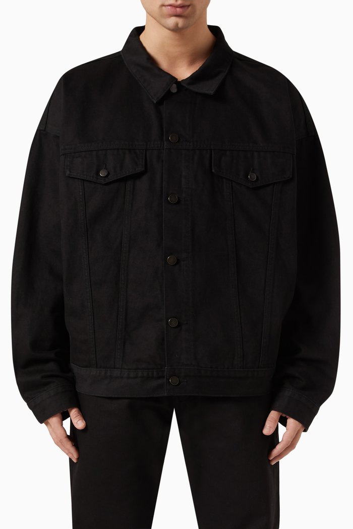 

Shirt Jacket in Denim, Black
