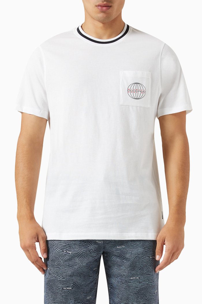 Global T-shirt in Cotton, White