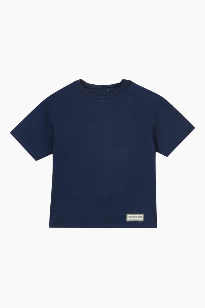 

Oversized T-shirt in Light Softskin100©, Blue