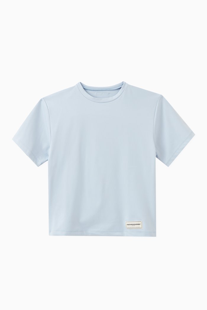 Oversized T-shirt in Light Softskin100©, Blue
