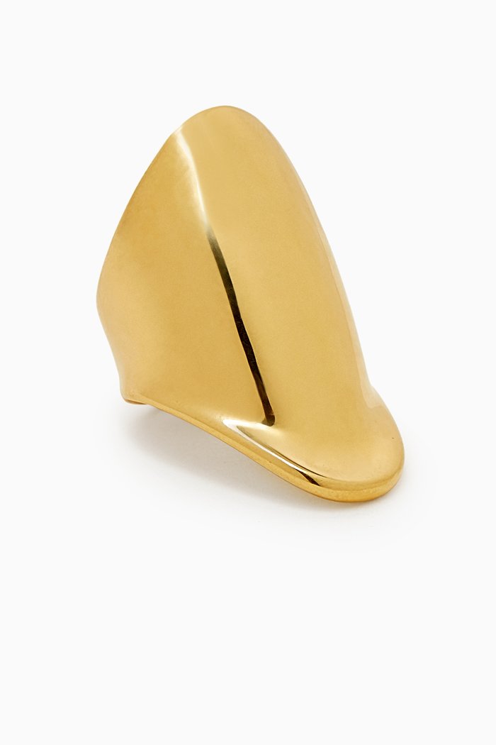 

Abstract Ring in Rhodium-finish 18kt Gold, Yellow