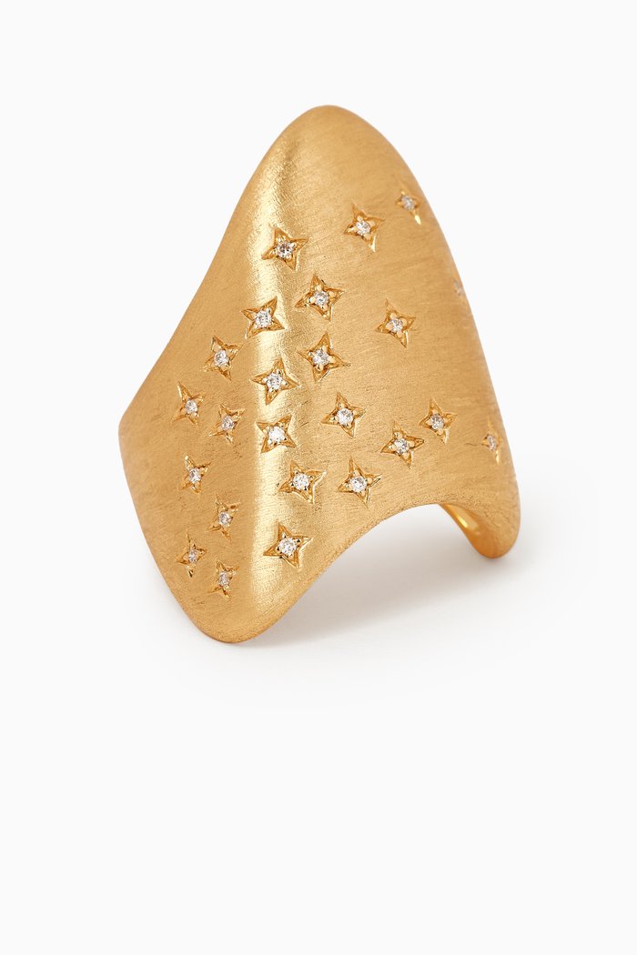 

Signet Diamond Ring in 18kt Gold, Yellow