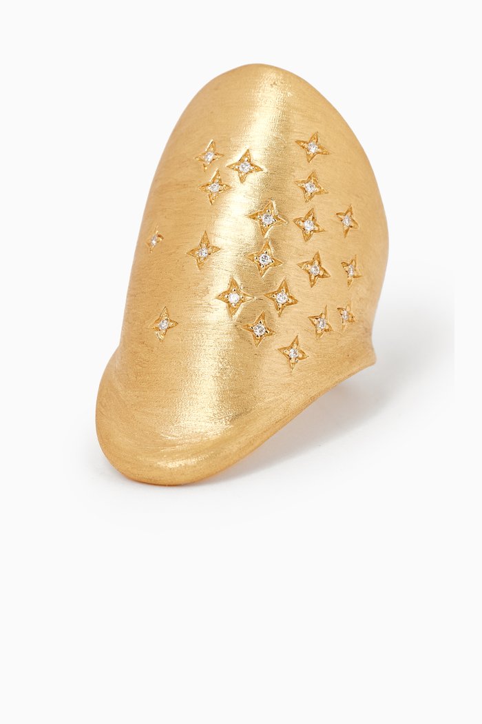

Signet Diamond Ring in 18kt Gold, Yellow