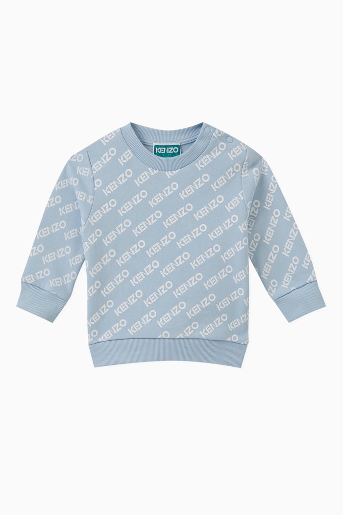 

Logo-print Sweatshirt in Cotton, Blue