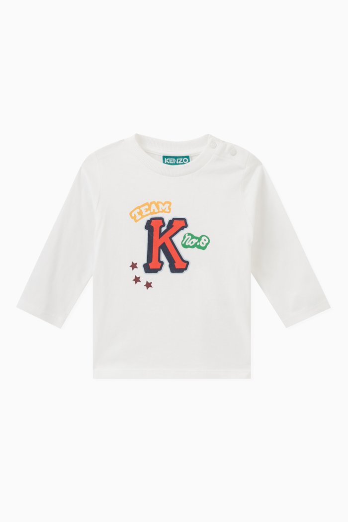 

Graphic Print T-shirt in Cotton, White