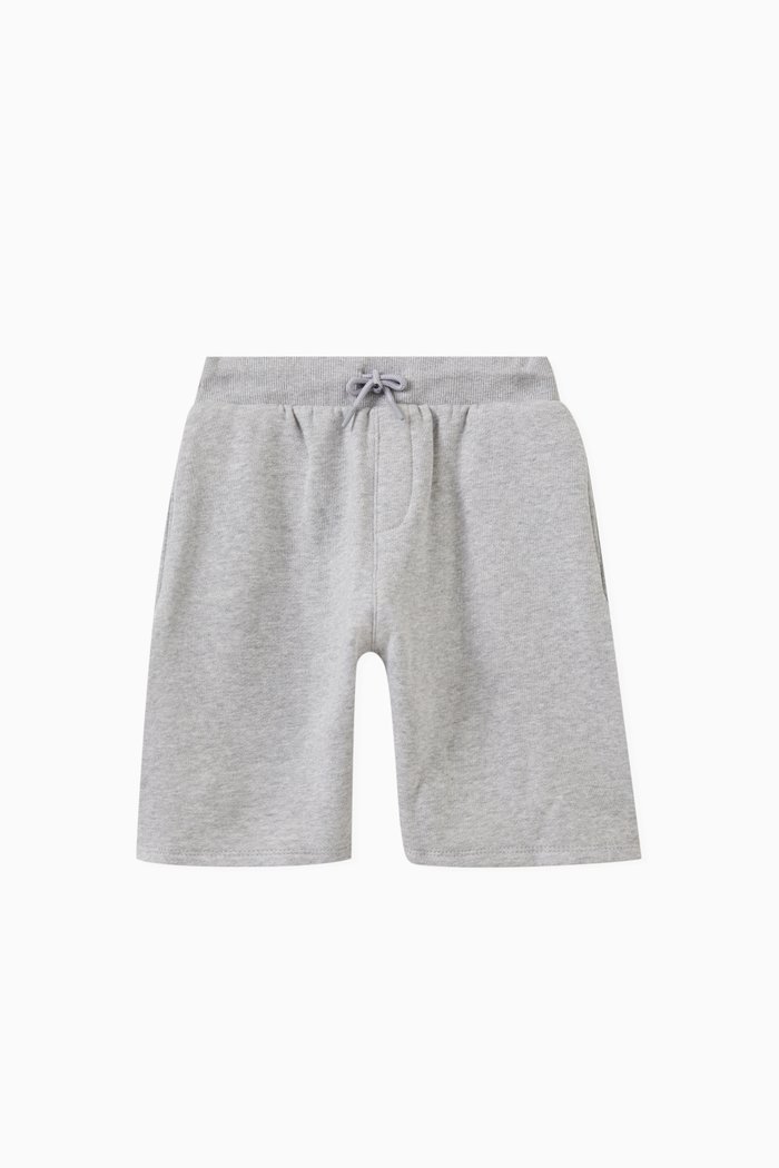 

Logo-print Shorts in Cotton, Grey