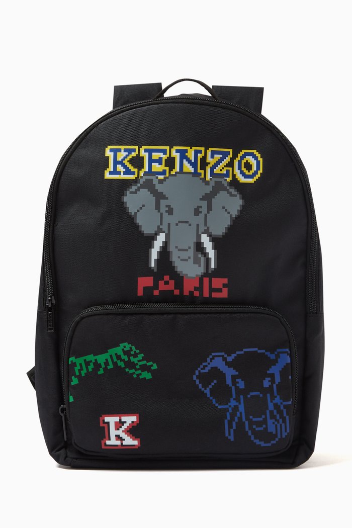 

Elephant Logo Backpack, Blue