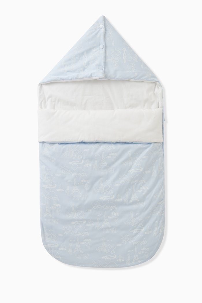 Sleeping Bag in Cotton, Blue